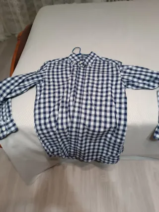 Camisa Massimo Dutti cuadros manga larga