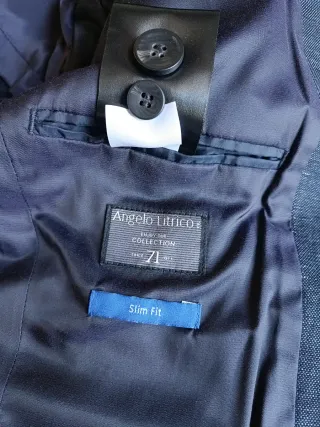 Americana de lino azul