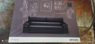 Sofá Natuzzi Piel Negro