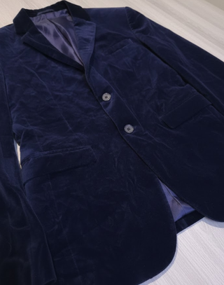 Blazer Zara Man Azul Marino Talla M Ref-66500