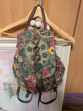 Mochila estampado floral