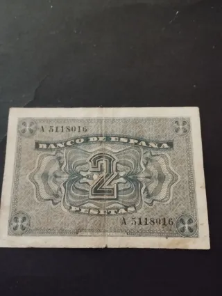 Billete 2 Pesetas Banco de España 1937