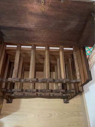 Botellero madera antiguo