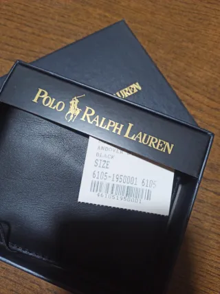 Portafoglio Ralph Lauren Pelle Nero