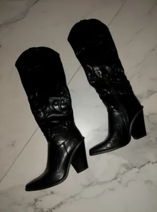 Stivali Camperos Neri Donna Tg 38