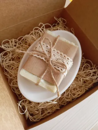 Sapone artigianale olio d'oliva + porta sapone