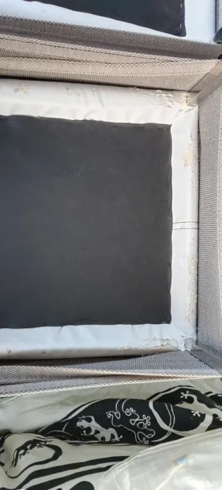 Conjunto 4 sillas fundas grises