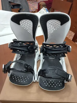 Fijaciones Salomon Hologram Talla S Blancas