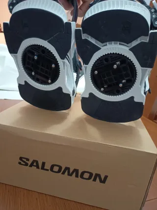Fijaciones Salomon Hologram Talla S Blancas