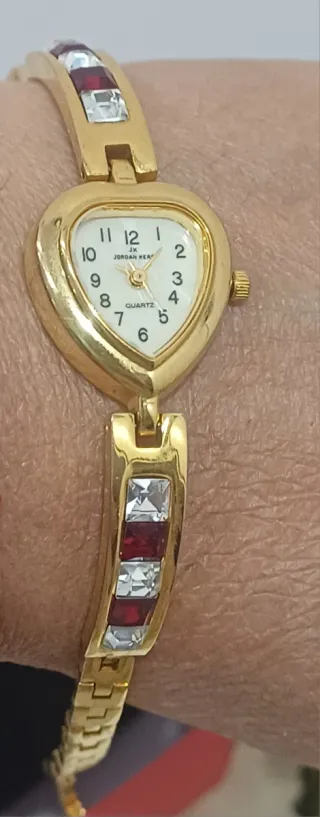 Orologio Jordan Kerr vintage cuore oro