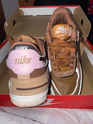 Nike Air Force 1 Shadow Marrón Rosa.