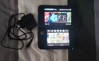 Nintendo 3DS XL Nera con Caricatore