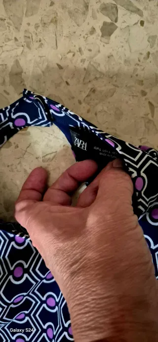 Top Zara Mujer Estampado