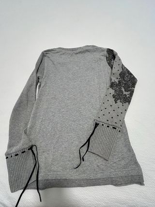 Jersey Desigual Corazón Mariposas Talla M