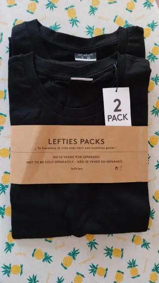 Pack 2 Camisetas Negras Lefties Talla L