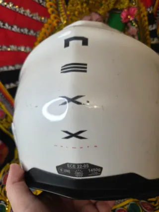 Casco Moto Nexx Xt1 Talla S 56cm Blanco