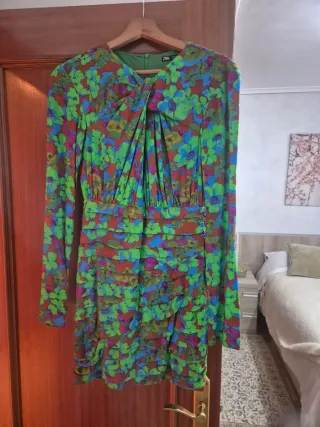 Vestido Zara Fiesta Estampado