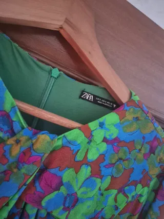 Vestido Zara Fiesta Estampado