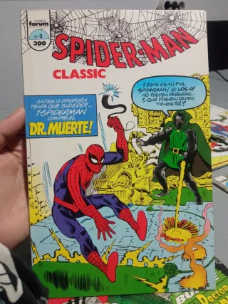 Colección de 9 comics antiguos de Spiderman