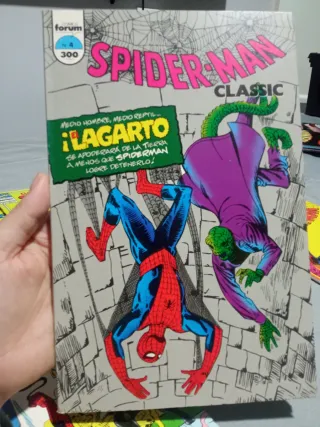 Colección de 9 comics antiguos de Spiderman