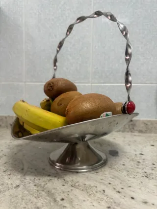 Frutero Acero Inoxidable con Asa