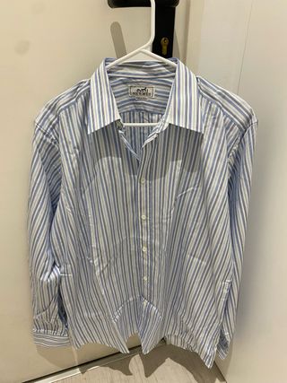 Camisa Hermès Rayas alta costura