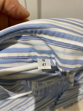 Camisa Hermès Rayas alta costura