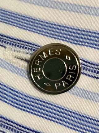 Camisa Hermès Rayas alta costura