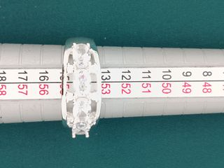 Anillo Plata Ley 925 Nuevo, con circonitas.