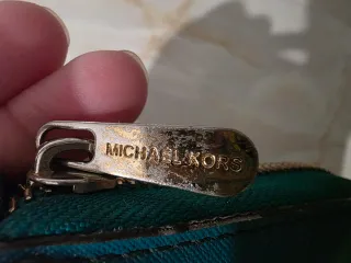 Monedero Michael Kors Teal y Dorado