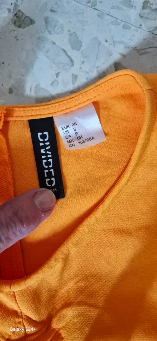 Top H&M Naranja XS/34/6