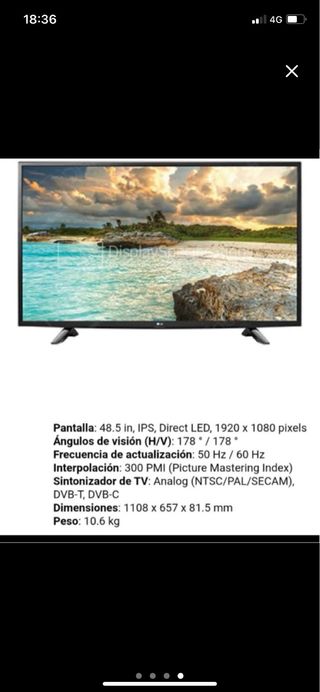 Televisor LG 49 pulgadas