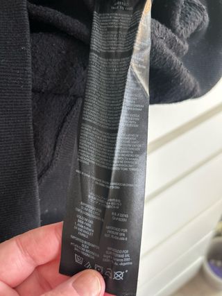 Sudadera Volcom Negra Logo Naranja