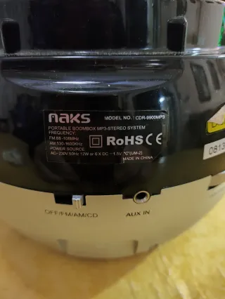 Boombox Naks CDR-9900MP3 CD USB Radio FM/AM