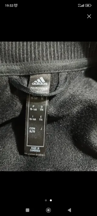 Chaqueta chándal Adidas Talla 15-16 Años