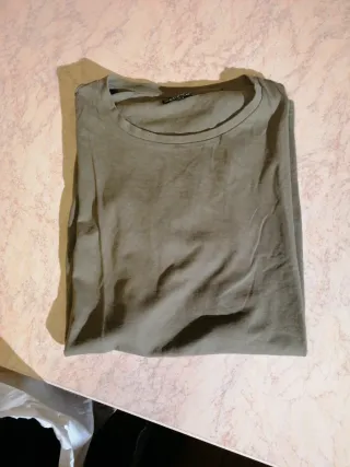 Maglietta Zara donna verde oliva taglia XS