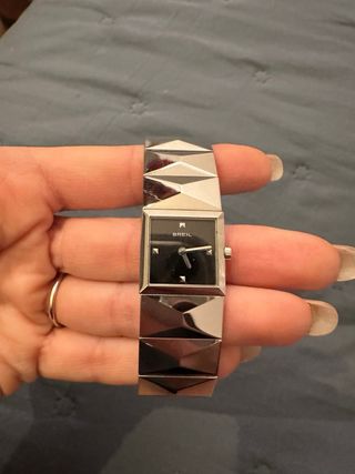 Orologio Breil Quadrato Nero Argento