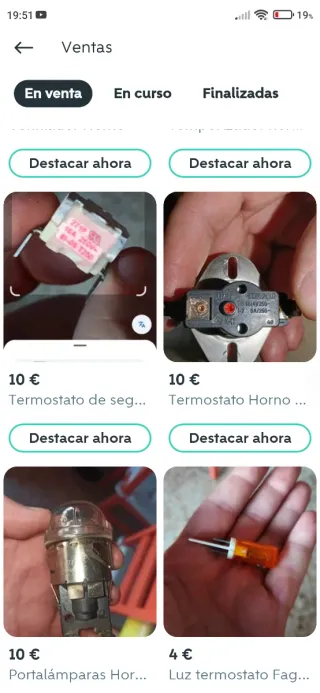 Conjunto piezas horno Fagor