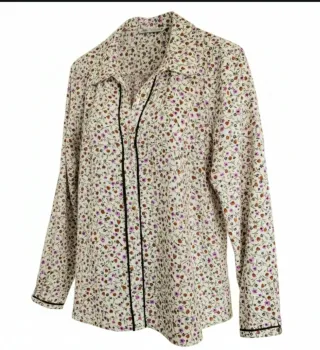 Blusa Zara floral multicolor