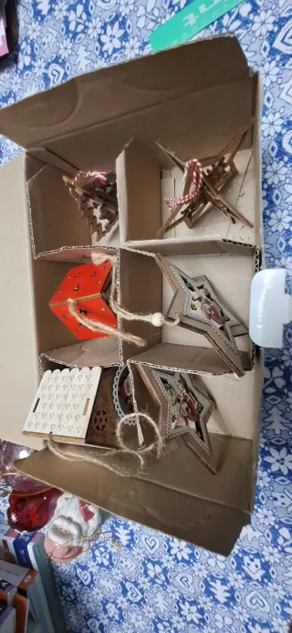 6 Decorazioni Natalizie in Legno