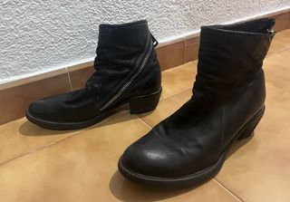 Botas AS98 Piel Negra Cremallera