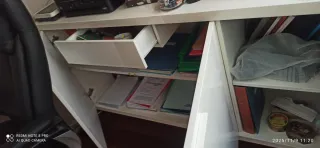 Mueble multiusos regalo impresora y sillón.