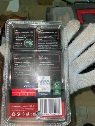 Juego Brocas Escalonadas HSS Parkside