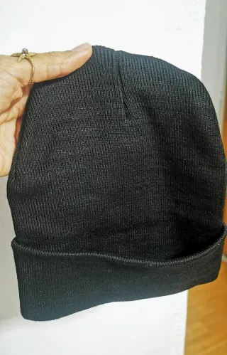 Gorros de lana invierno (negro y blanco)
