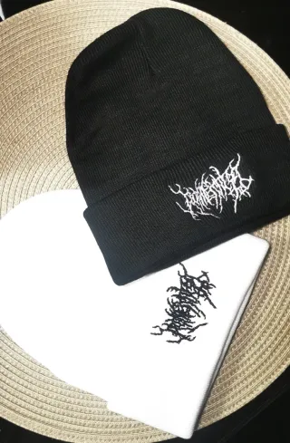 Gorros de lana invierno (negro y blanco)