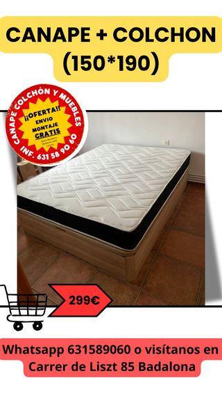 Canapé + Colchón (150x190)
