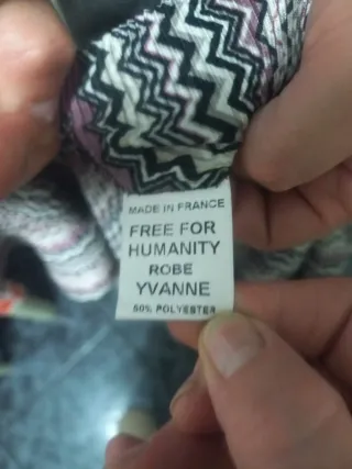 Vestido largo estampado.