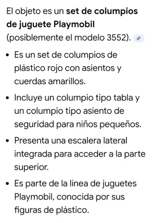 Playmobil Columpios 3552