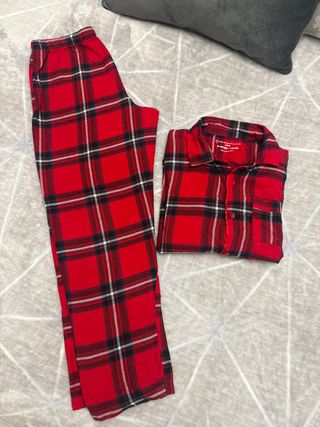 Pijama cuadros navidad para niño/niña Talla 7-8
