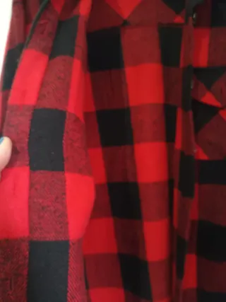 Camisa de invierno   roja y negra